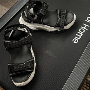 Ash Black and White Women's Sandals